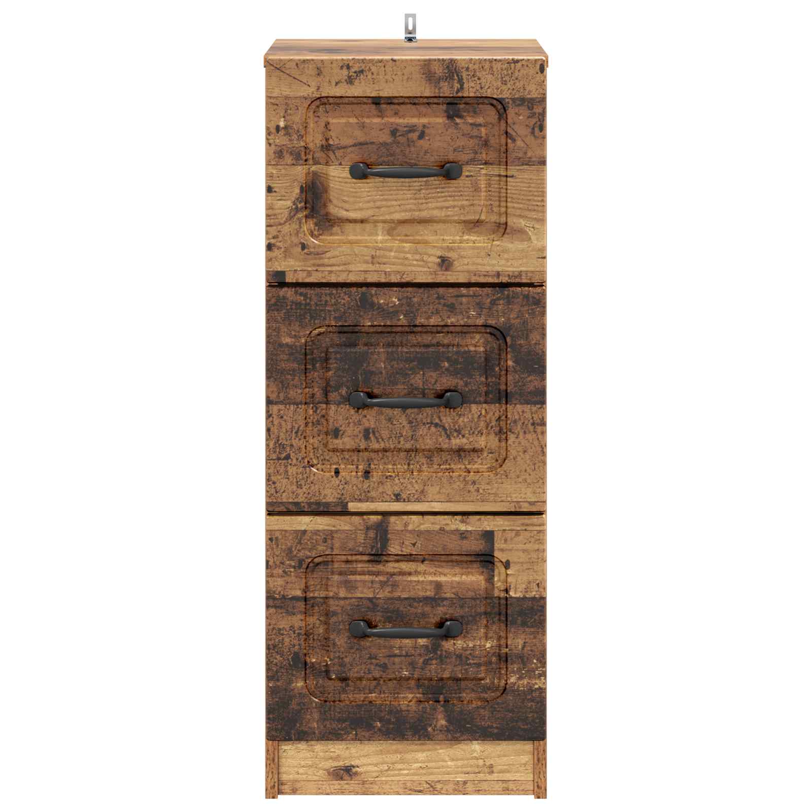 vidaXL Drawer Cabinet Old Wood 33 x 34.5 x 87 cm Engineered Wood 6