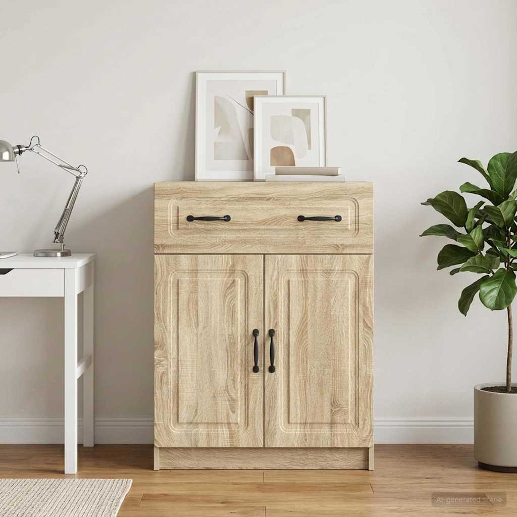 Sideboard 66 x 34.5 x 87 cm Engineered Wood Sonoma oak