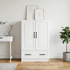 Sideboard 66 x 34.5 x 92 cm Engineered Wood White