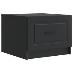 vidaXL Coffee Table Black 49 x 50 x 37 cm Engineered Wood 2