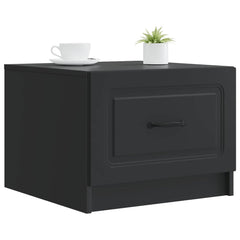 vidaXL Coffee Table Black 49 x 50 x 37 cm Engineered Wood 3