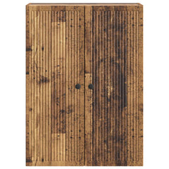 vidaXL Wall-Mounted Cabinet Old Wood 66 x 34.5 x 90 cm Engineered Wood 4