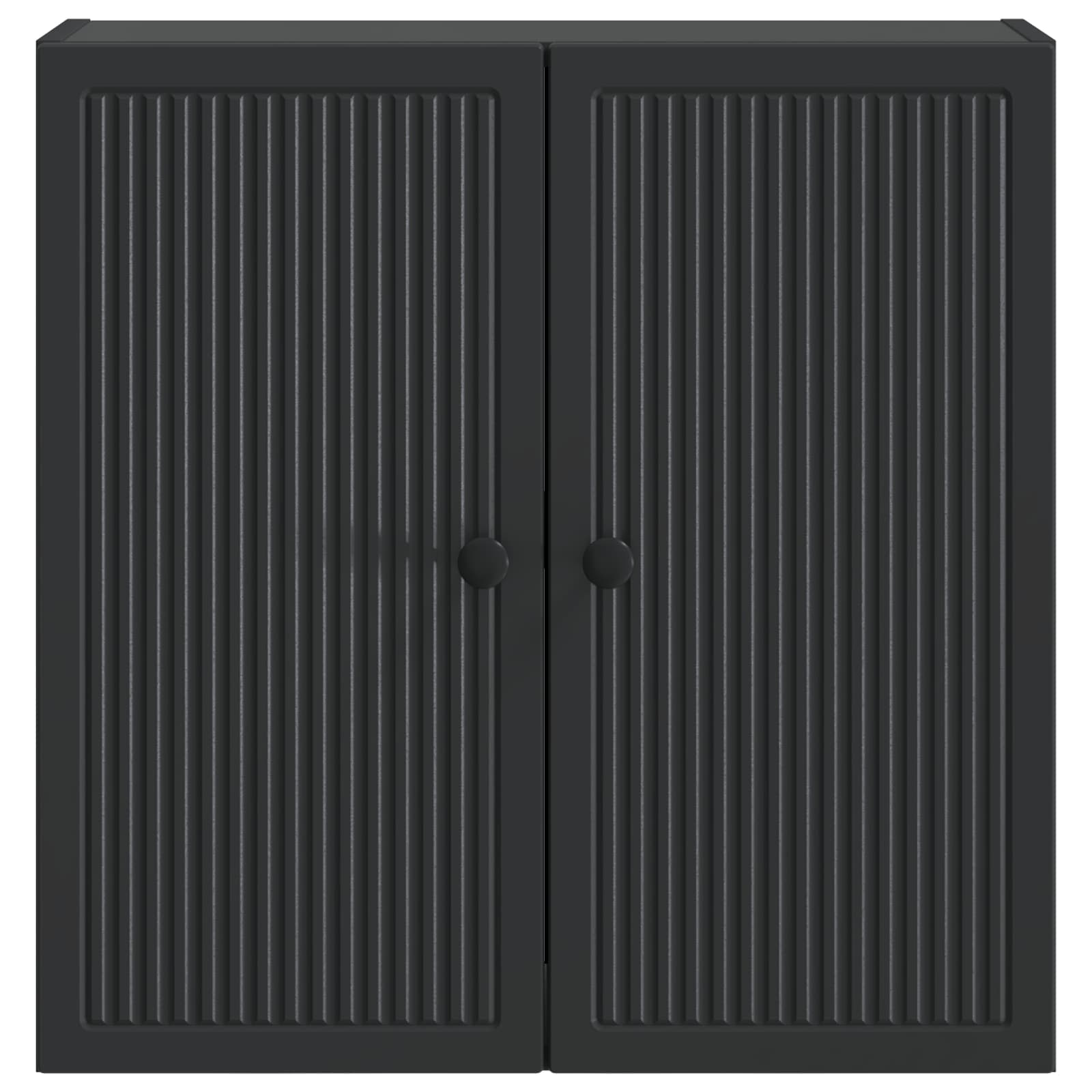 vidaXL Wall-Mounted Cabinet Black 59 x 31 x 60 cm Engineered Wood 4