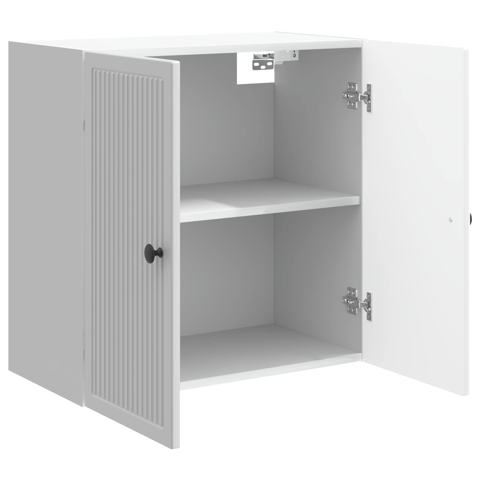 vidaXL Wall-Mounted Cabinet High Gloss White 59 x 31 x 60 cm 3