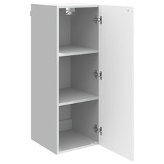 vidaXL Wall-Mounted Cabinet High Gloss White 33 x 34.5 x 90 cm 3