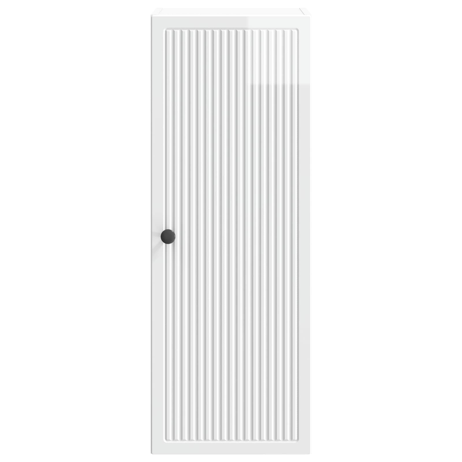 vidaXL Wall-Mounted Cabinet High Gloss White 33 x 34.5 x 90 cm 4
