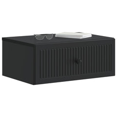 vidaXL Bedside Cabinet Black 49 x 34.5 x 20 cm Engineered Wood 3