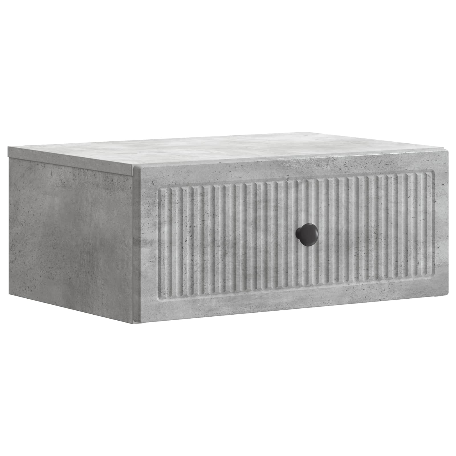 vidaXL Bedside Cabinet Concrete Grey 49 x 34.5 x 20 cm Engineered Wood 2