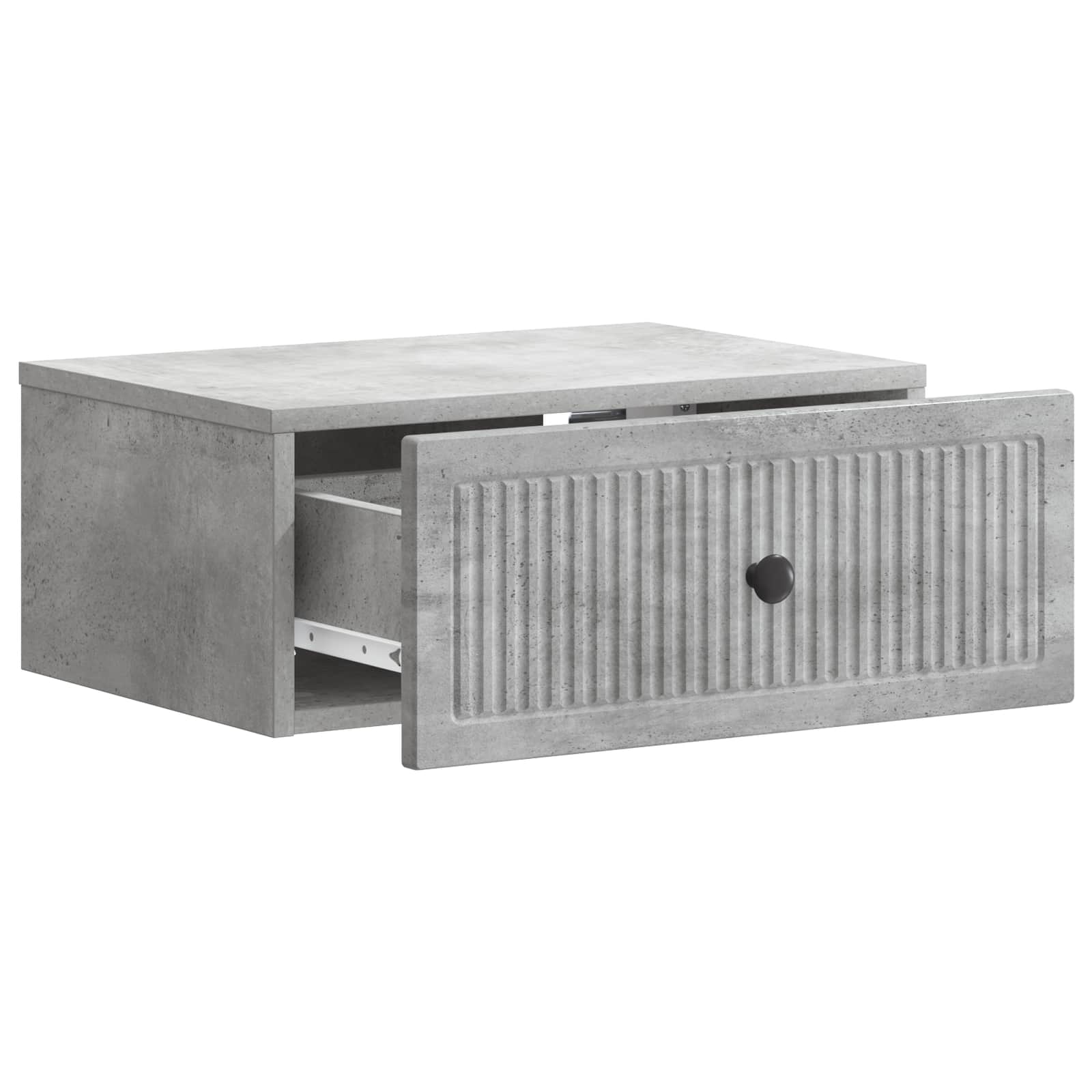 vidaXL Bedside Cabinet 2 pcs Concrete Grey 49 x 34.5 x 20 cm 6