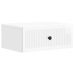 vidaXL Bedside Cabinet High Gloss White 49 x 34.5 x 20 cm 2