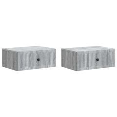 vidaXL Bedside Cabinet 2 pcs Grey Sonoma 49 x 34.5 x 20 cm 2