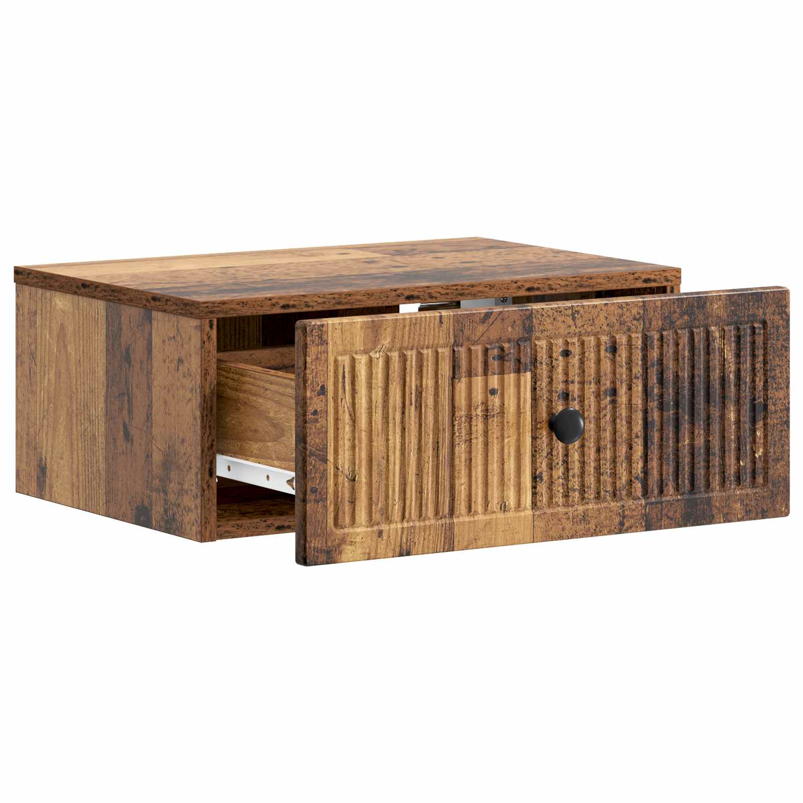vidaXL Bedside Cabinet Old Wood 49 x 34.5 x 20 cm Engineered Wood 4