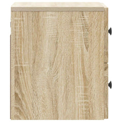 vidaXL Wall-Mounted Bedside Cabinet Sonoma Oak 33 x 34.5 x 40 cm 6
