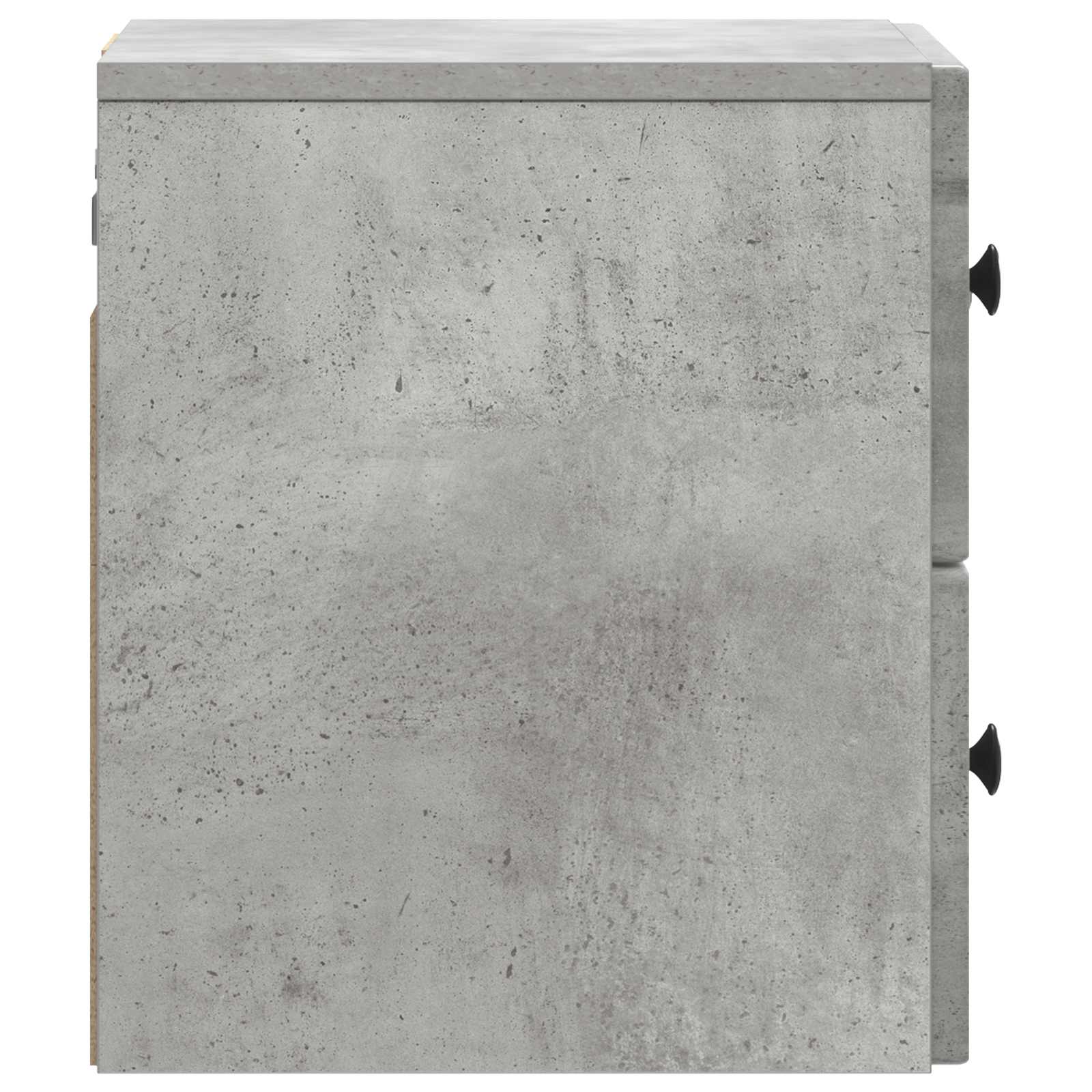 vidaXL Wall-Mounted Bedside Cabinet Concrete Grey 33 x 34.5 x 40 cm 6