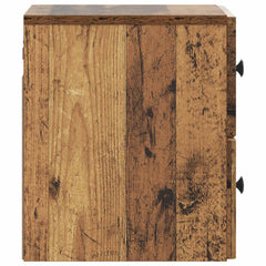 vidaXL Wall-Mounted Bedside Cabinet Old Wood 33 x 34.5 x 40 cm 6