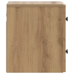 vidaXL Wall-Mounted Bedside Cabinet Artisan Oak 33 x 34.5 x 40 cm 6