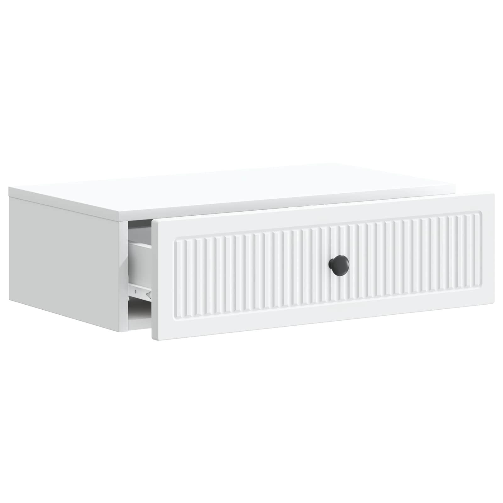 vidaXL Wall-Mounted Side Table White 59 x 34.5 x 17 cm Engineered Wood 4