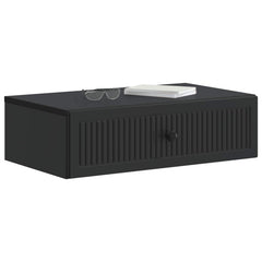 vidaXL Wall-Mounted Side Table Black 59 x 34.5 x 17 cm Engineered Wood 3