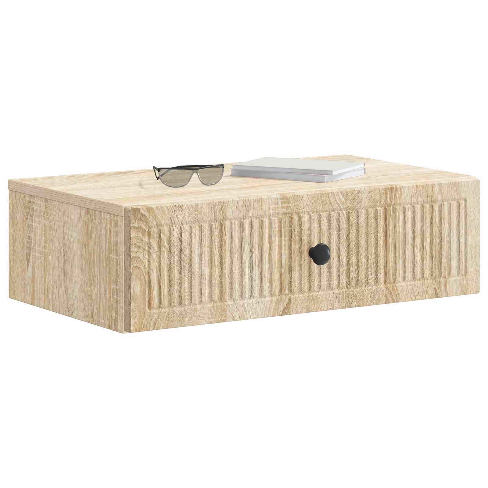 vidaXL Wall-Mounted Side Table Sonoma Oak 59 x 34.5 x 17 cm 3