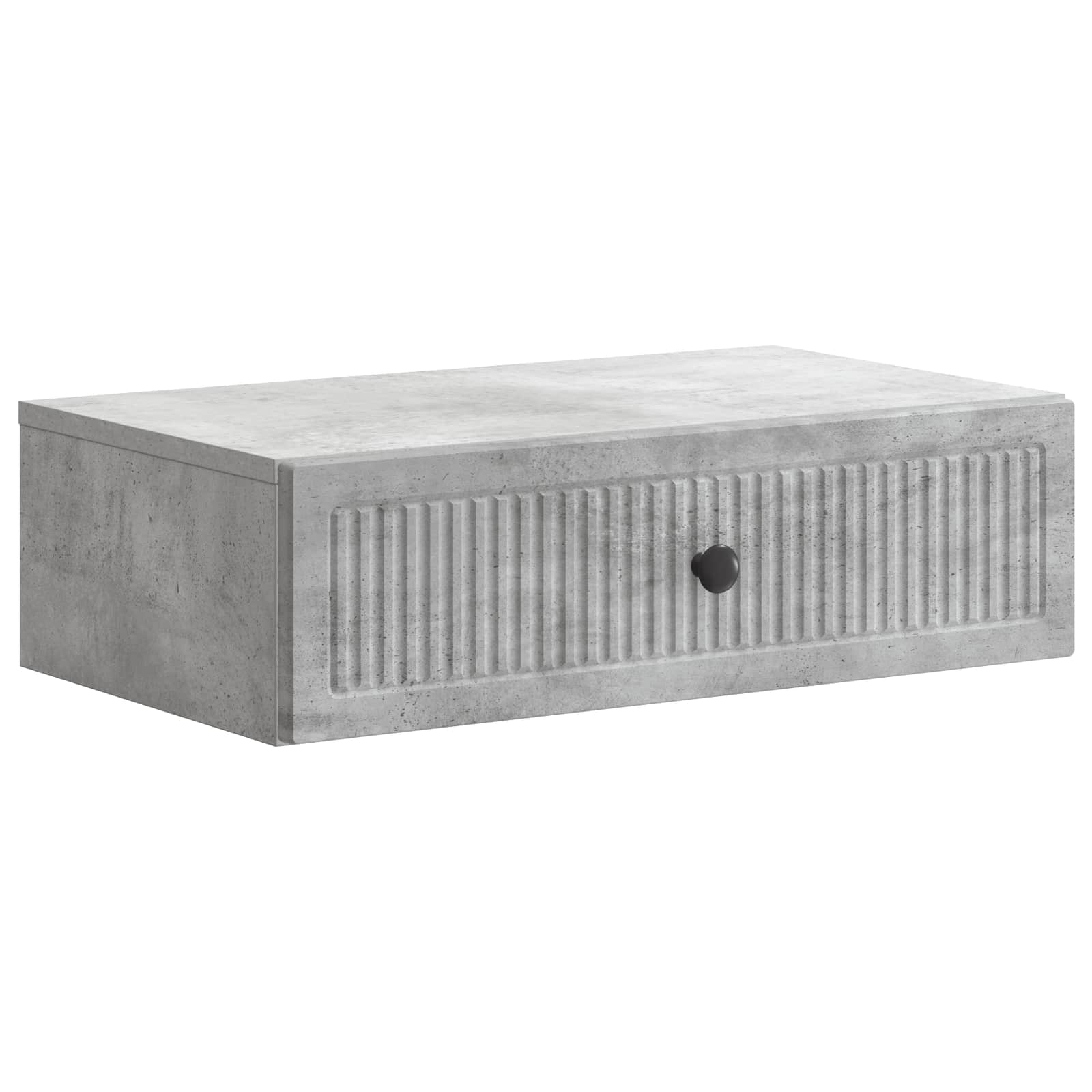 vidaXL Wall-Mounted Side Table Concrete Grey 59 x 34.5 x 17 cm 2