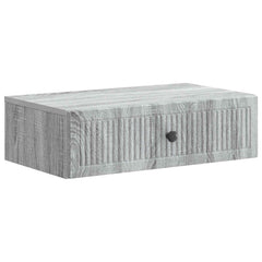 vidaXL Wall-Mounted Side Table Grey Sonoma 59 x 34.5 x 17 cm 2