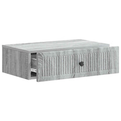 vidaXL Wall-Mounted Side Table Grey Sonoma 59 x 34.5 x 17 cm 4