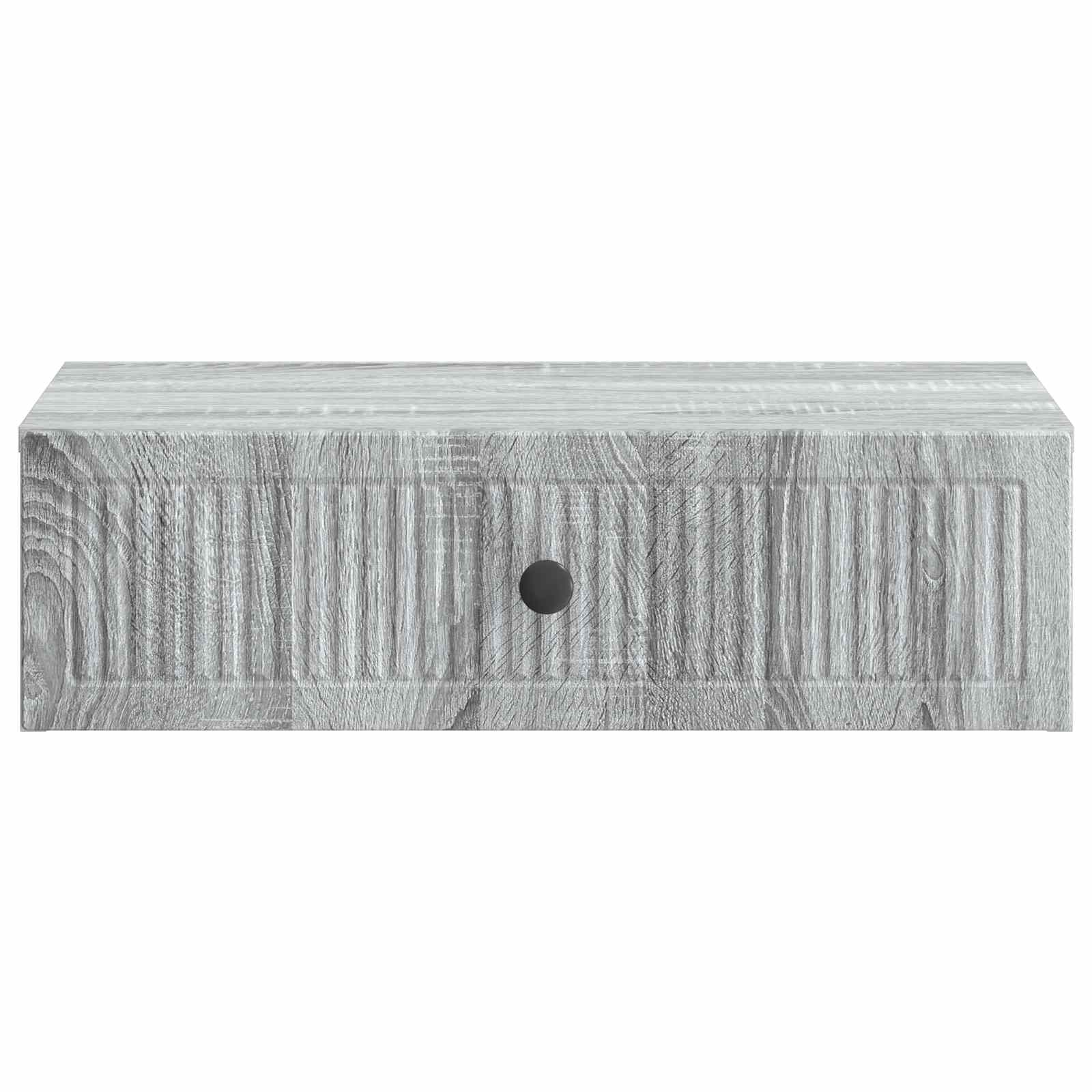 vidaXL Wall-Mounted Side Table Grey Sonoma 59 x 34.5 x 17 cm 5
