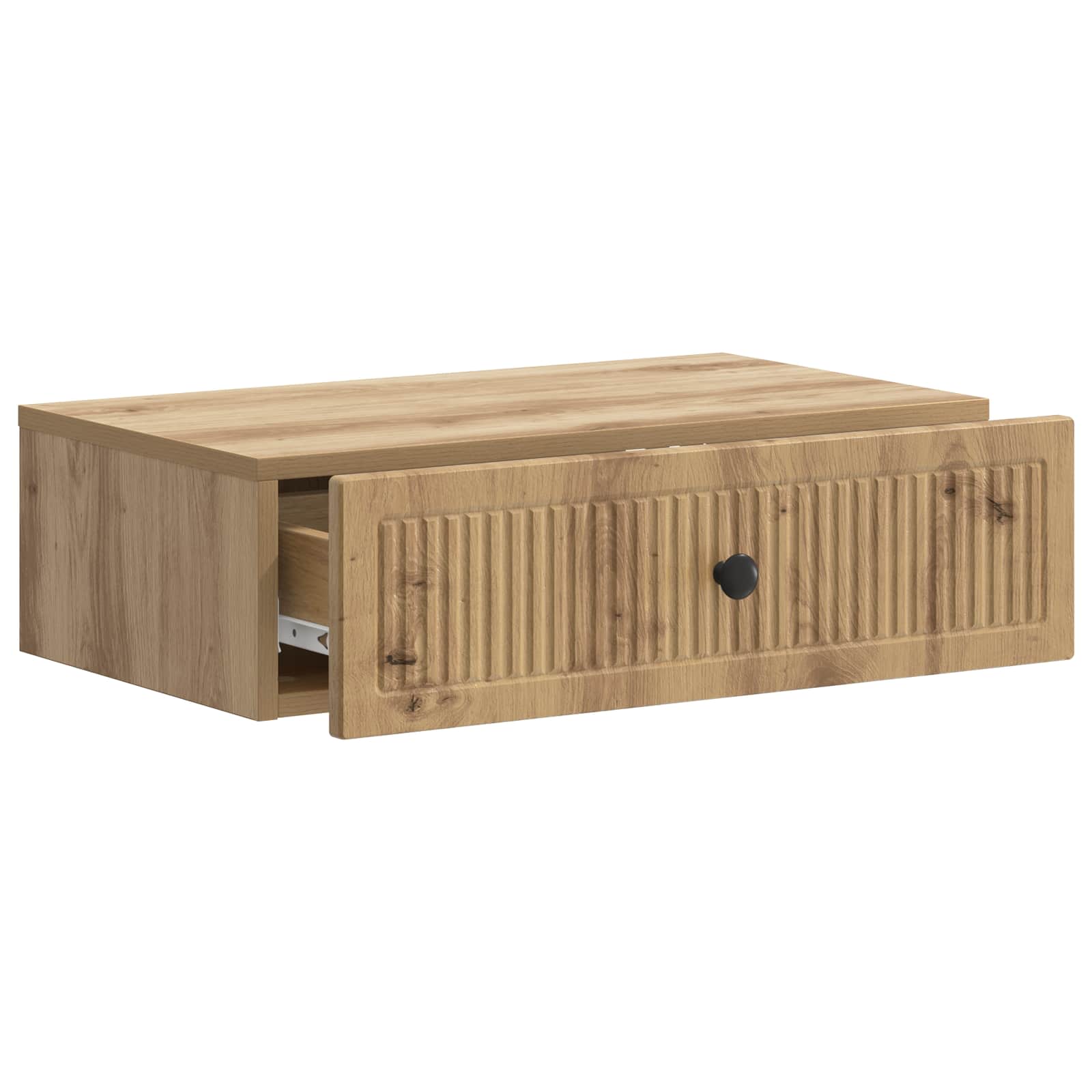 vidaXL Wall-Mounted Side Table 59 x 34.5 x 17 cm Engineered Wood 4