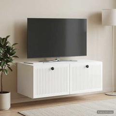 vidaXL Wall-Mounted TV Cabinet High Gloss White 78.5 x 41 x 30 cm 4