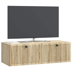 vidaXL Wall-Mounted TV Cabinet Wall-mounted Sonoma Oak 98 x 41 x 30 cm 3