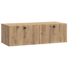 vidaXL Wall-Mounted TV Cabinet 98 x 41 x 30 cm Artisan Oak 2