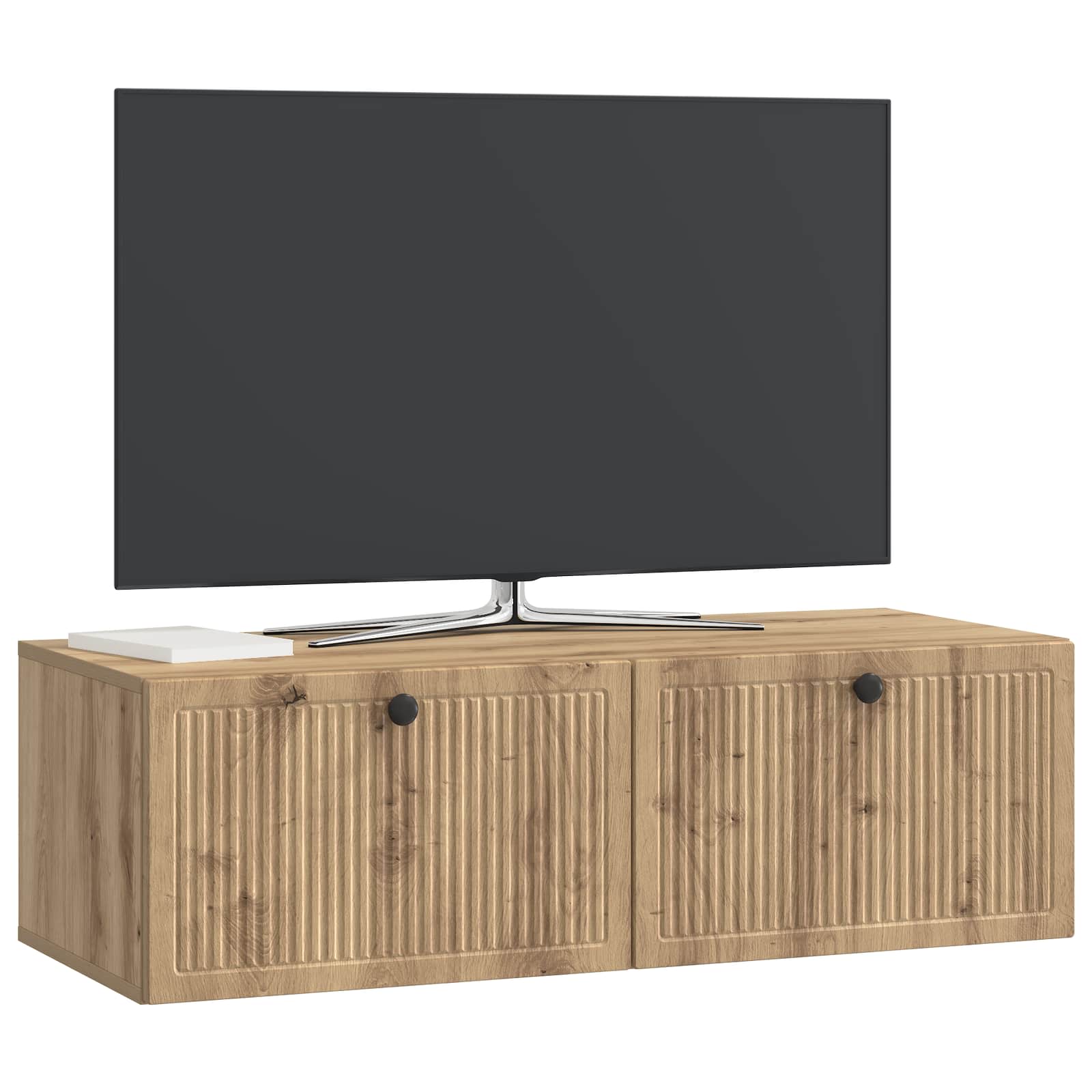 vidaXL Wall-Mounted TV Cabinet 98 x 41 x 30 cm Artisan Oak 3