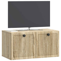 vidaXL Wall-Mounted TV Cabinet Sonoma Oak 59.5 x 31 x 30 cm 3