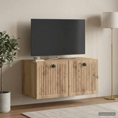 vidaXL Wall-Mounted TV Cabinet 59.5 x 31 x 30 cm Artisan Oak 4