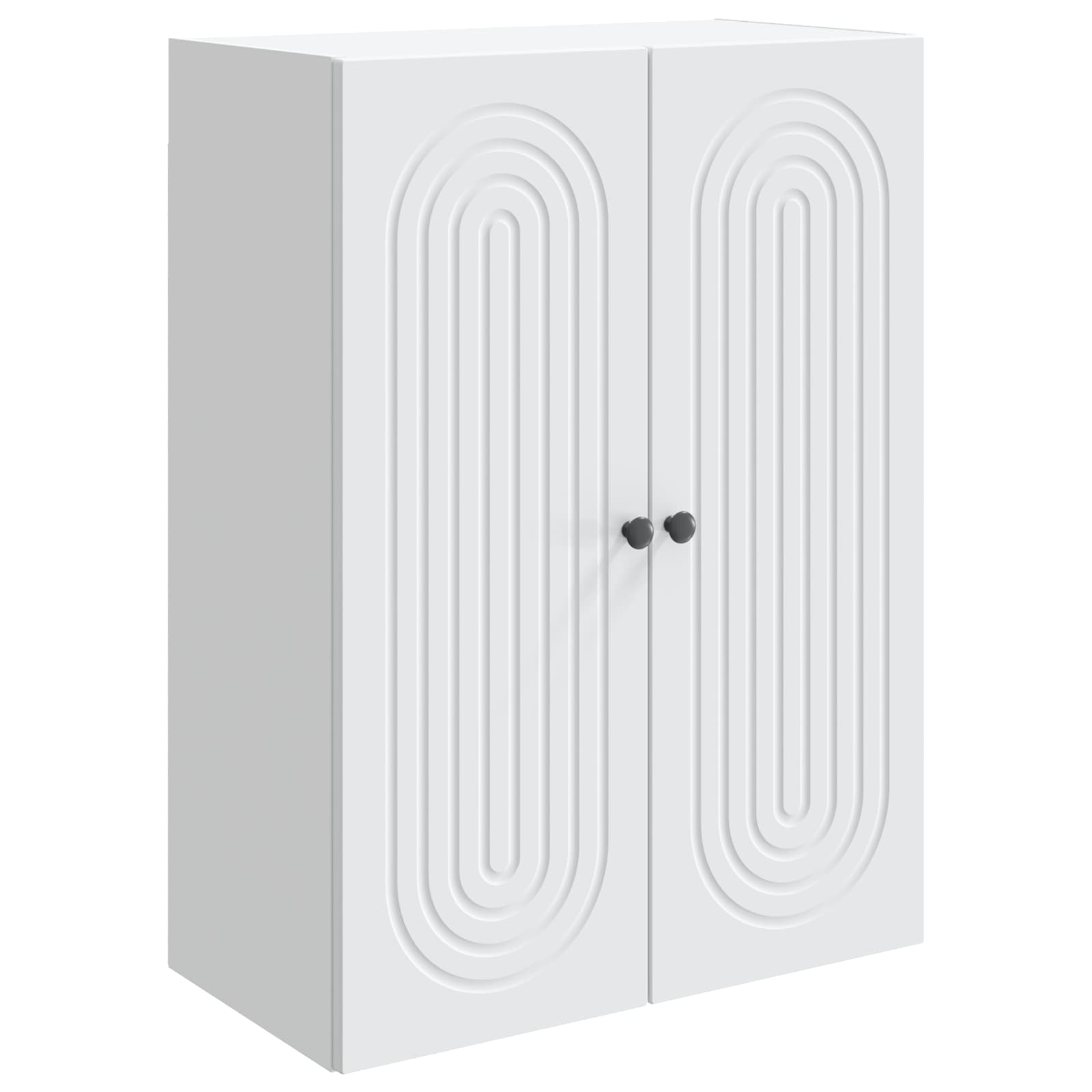 vidaXL Wall-Mounted Cabinet White 66 x 34.5 x 90 cm Engineered Wood 2