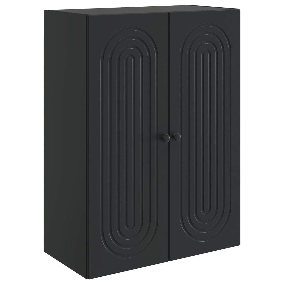 Wall-Mounted Cabinet Engineered Wood Depth 34.5 cm Black