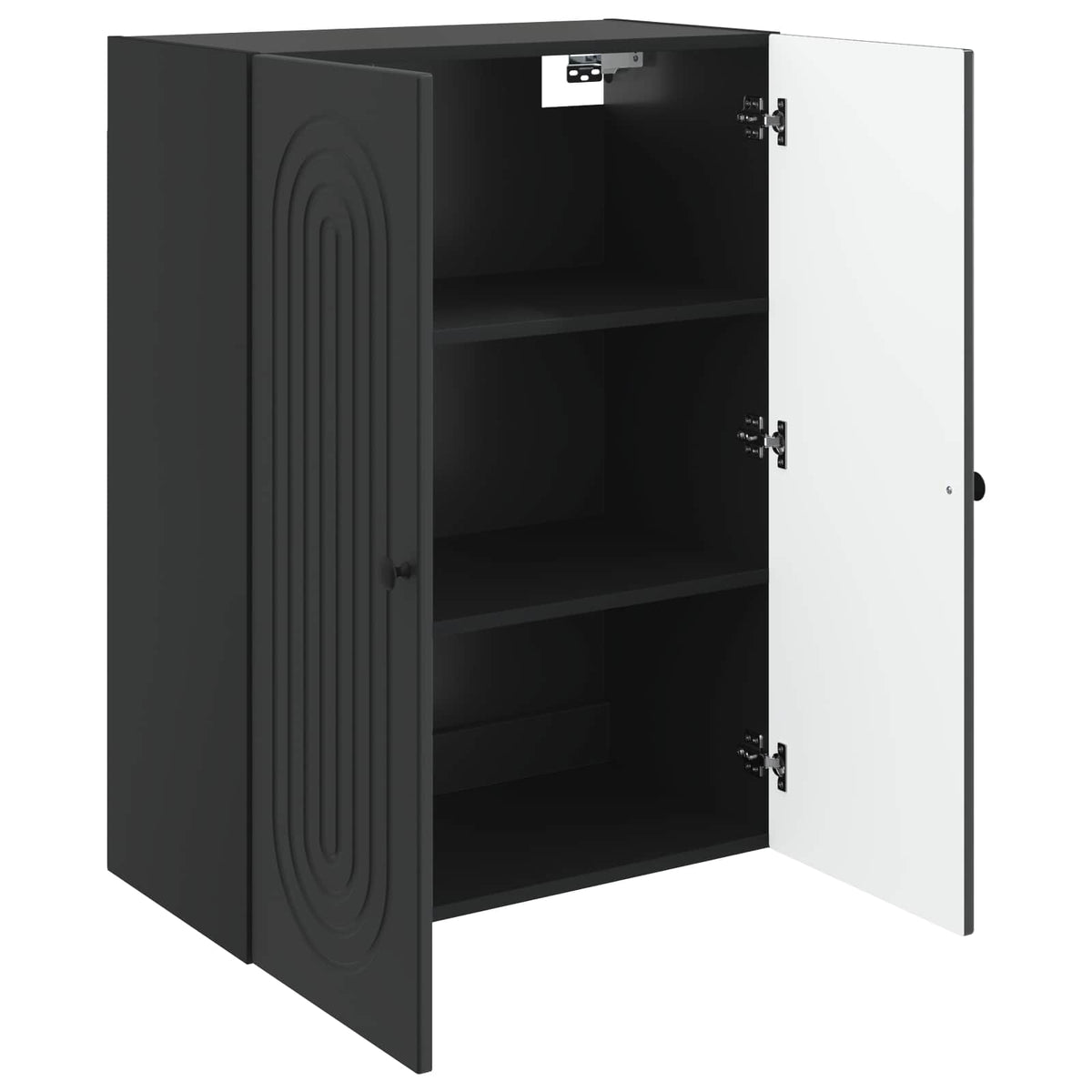 Wall-Mounted Cabinet Engineered Wood Depth 34.5 cm Black