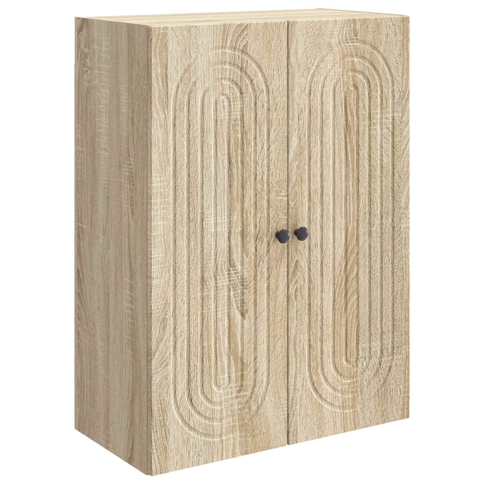vidaXL Wall-Mounted Cabinet Sonoma Oak 66 x 34.5 x 90 cm 2