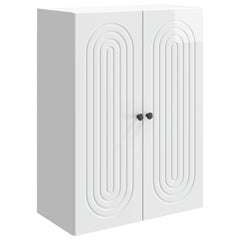 vidaXL Wall-Mounted Cabinet High Gloss White 66 x 34.5 x 90 cm 2