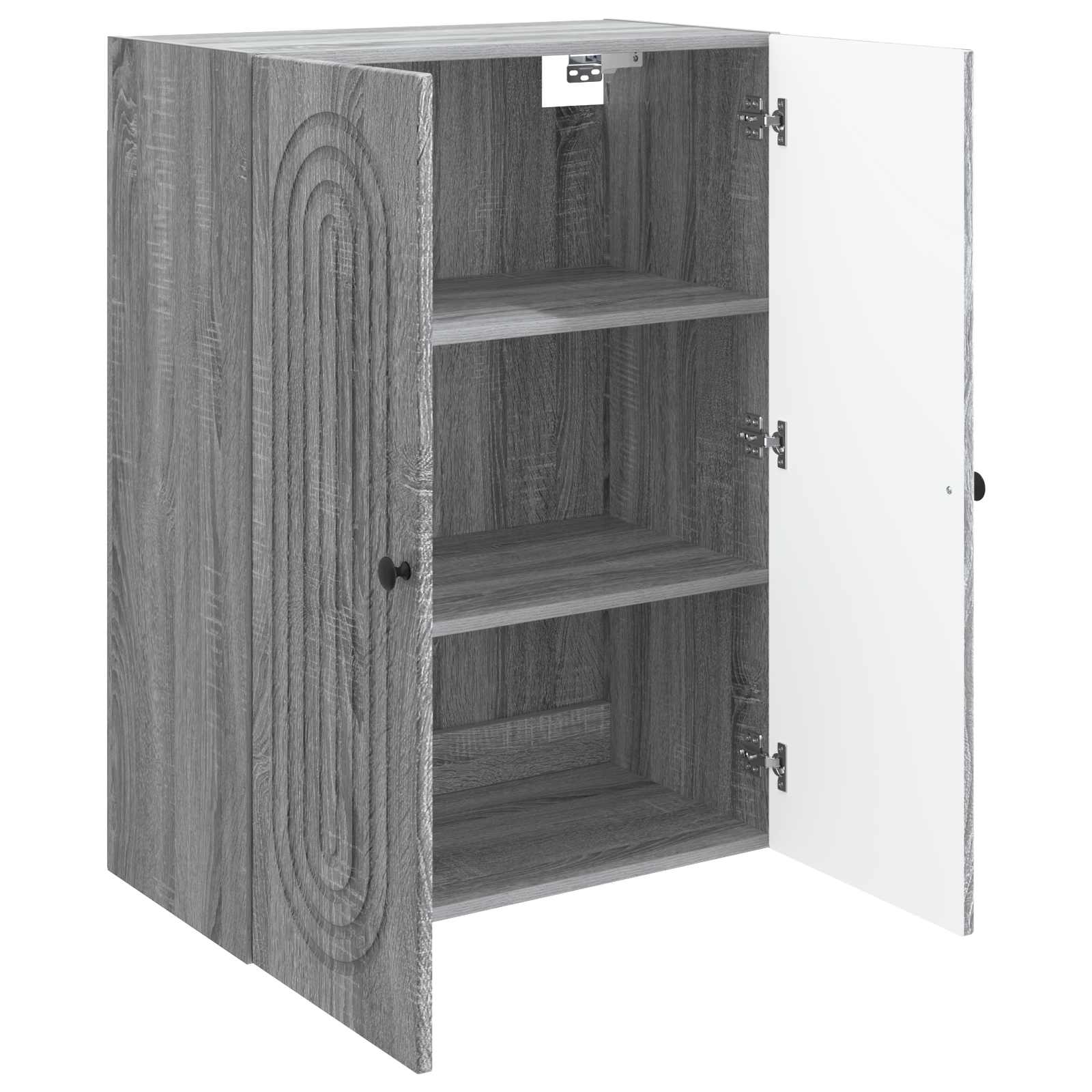 vidaXL Wall-Mounted Cabinet Grey Sonoma 66 x 34.5 x 90 cm 3