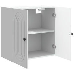 vidaXL Wall-Mounted Cabinet High Gloss White 59 x 31 x 60 cm 3