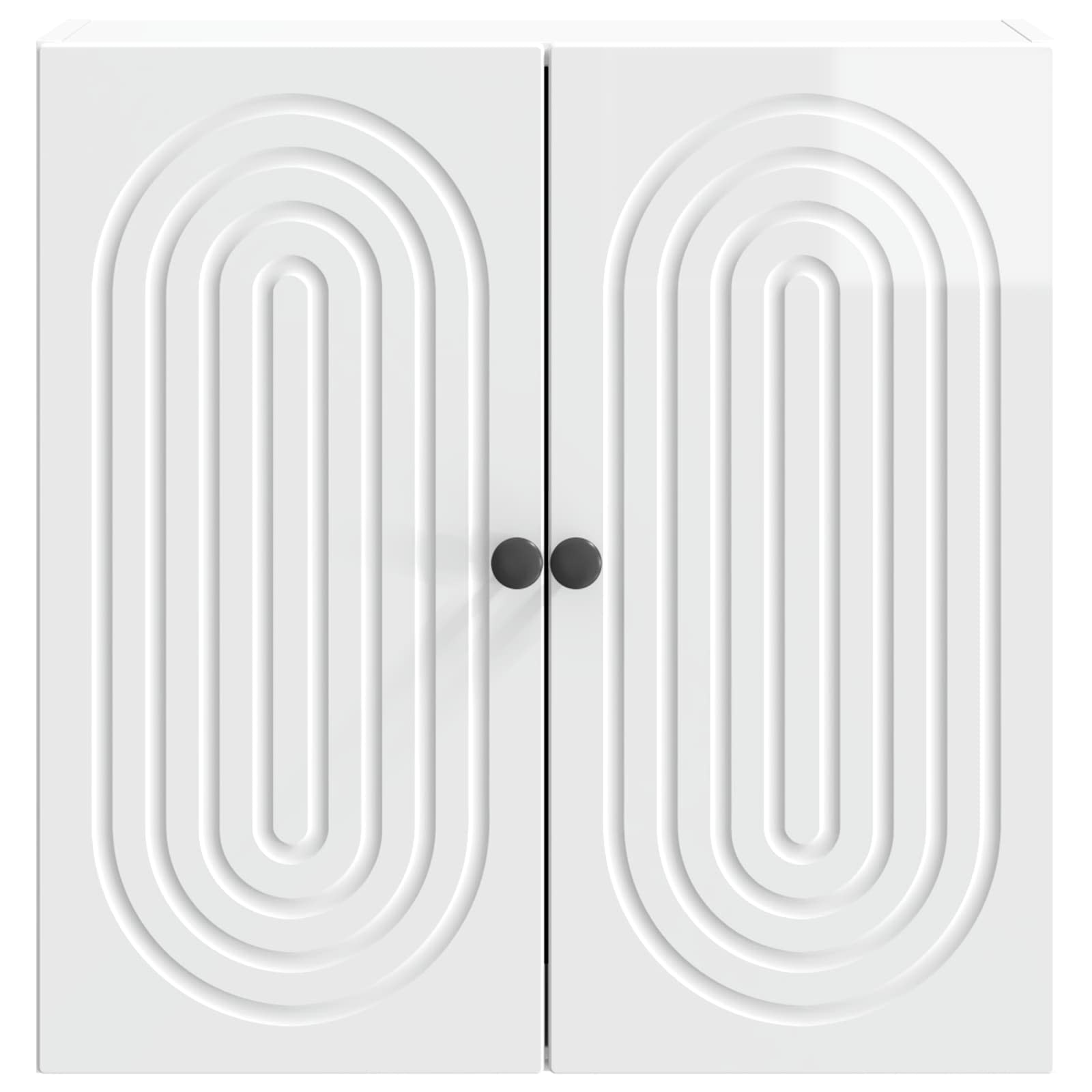 vidaXL Wall-Mounted Cabinet High Gloss White 59 x 31 x 60 cm 4