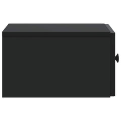 vidaXL Wall-Mounted Bedside Cabinet Black 33 x 34.5 x 20 cm 6