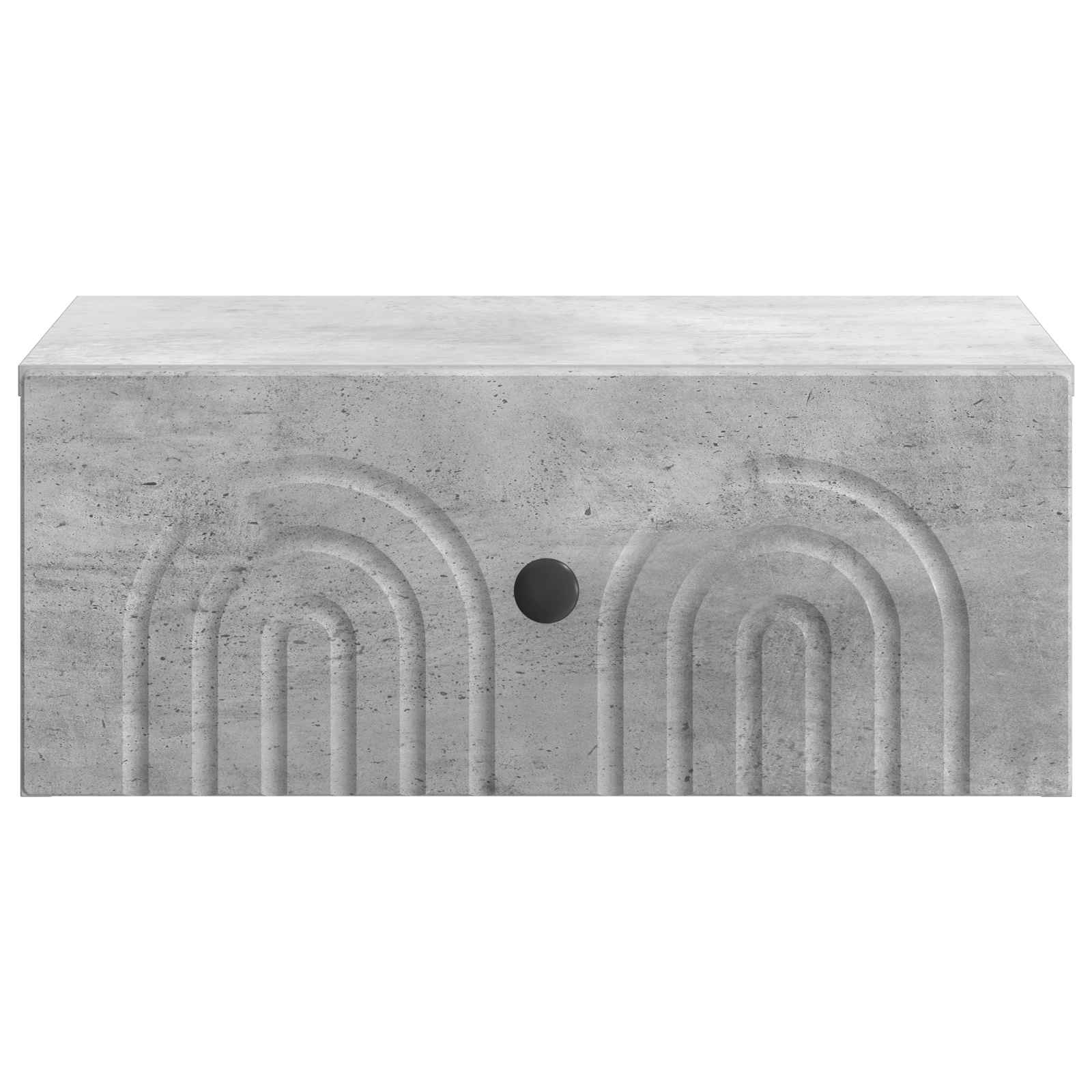 vidaXL Wall-Mounted Bedside Cabinet Concrete Grey 49 x 34.5 x 20 cm 5