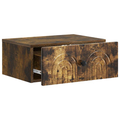vidaXL Wall-Mounted Bedside Cabinet 2 pcs Smoked Oak 49 x 34.5 x 20 cm 6