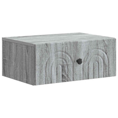 vidaXL Wall-Mounted Bedside Cabinet 2 pcs Grey Sonoma 5