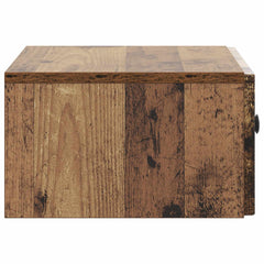 vidaXL Wall-Mounted Bedside Cabinet Old Wood 49 x 34.5 x 20 cm 6