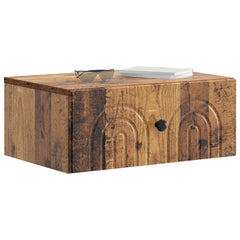 vidaXL Wall-Mounted Bedside Cabinet 2 pcs Old Wood 49 x 34.5 x 20 cm 3