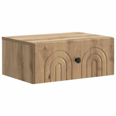 vidaXL Wall-Mounted Bedside Cabinet 2 pcs Artisan Oak 5