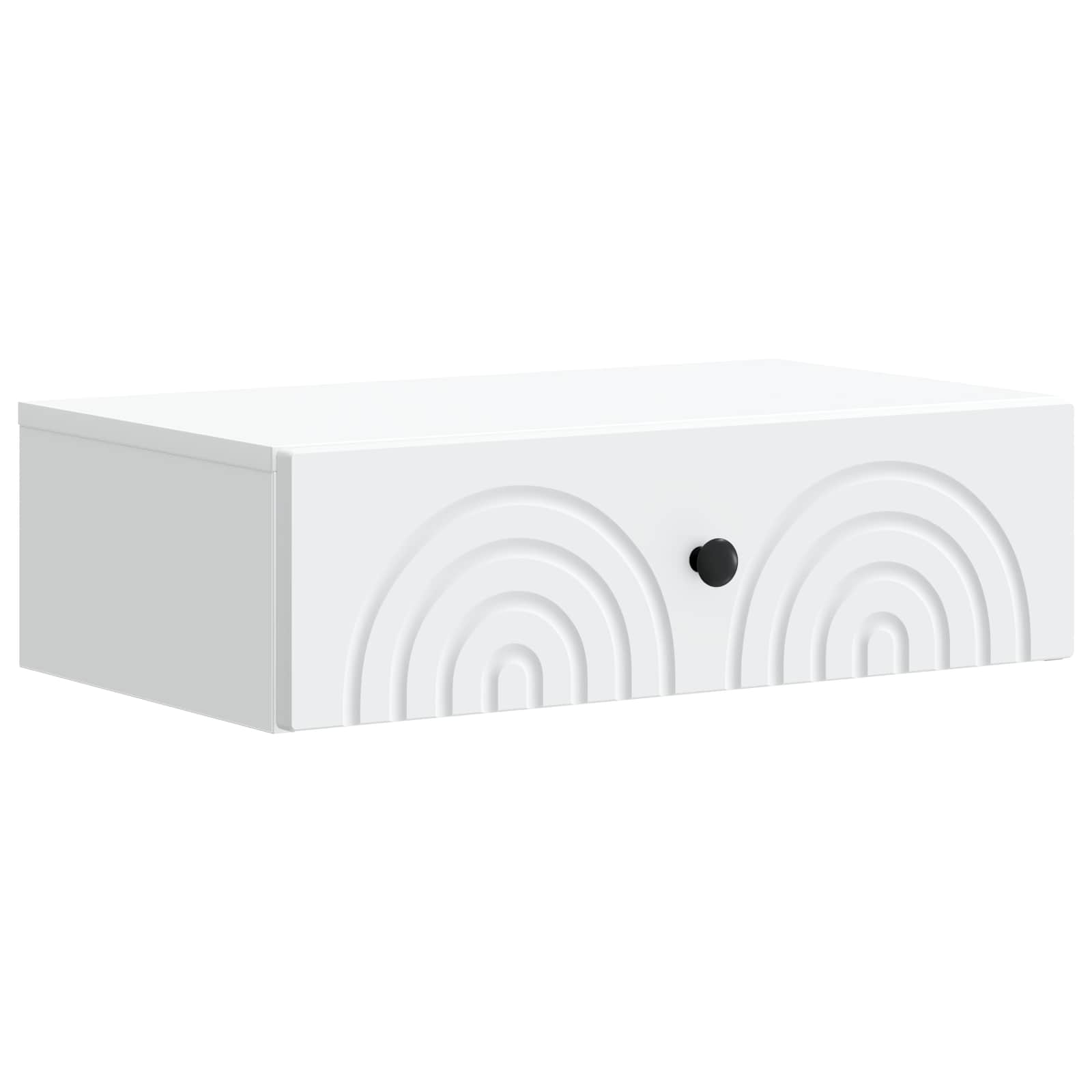 vidaXL Wall-Mounted Side Table White 59 x 34.5 x 17 cm Engineered Wood 2
